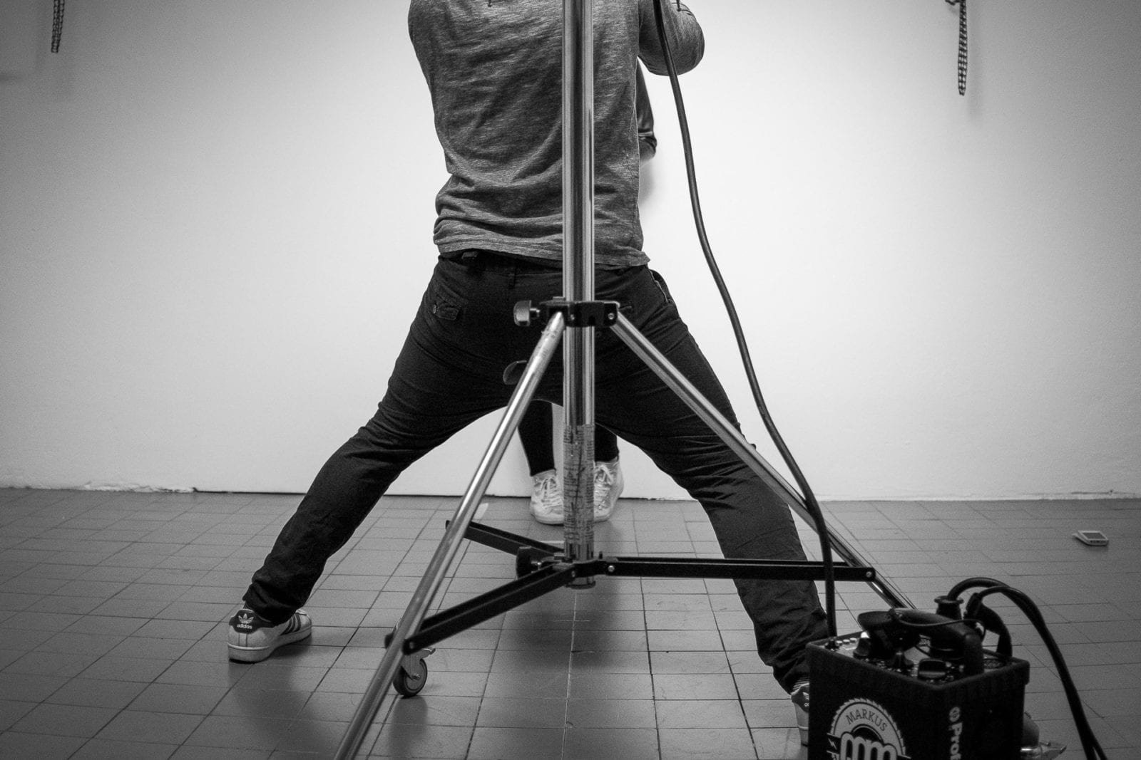 Der Fotograf in seinem Fotostudio auf dem Union Gewerbehof in Dortmund