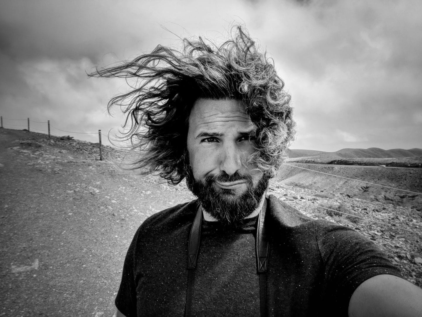 Selbstportrait Fotograf Markus Mielek während seiner Reise nach Fuerteventura