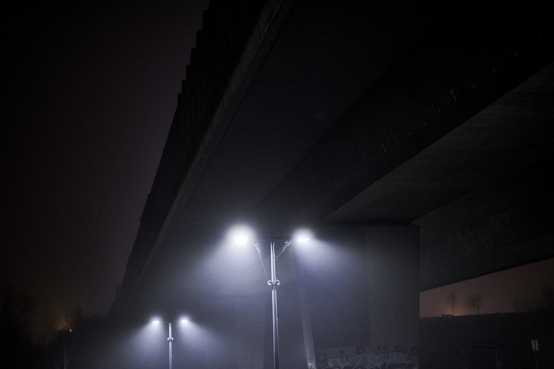 Aufnahme einer nebligen Nacht