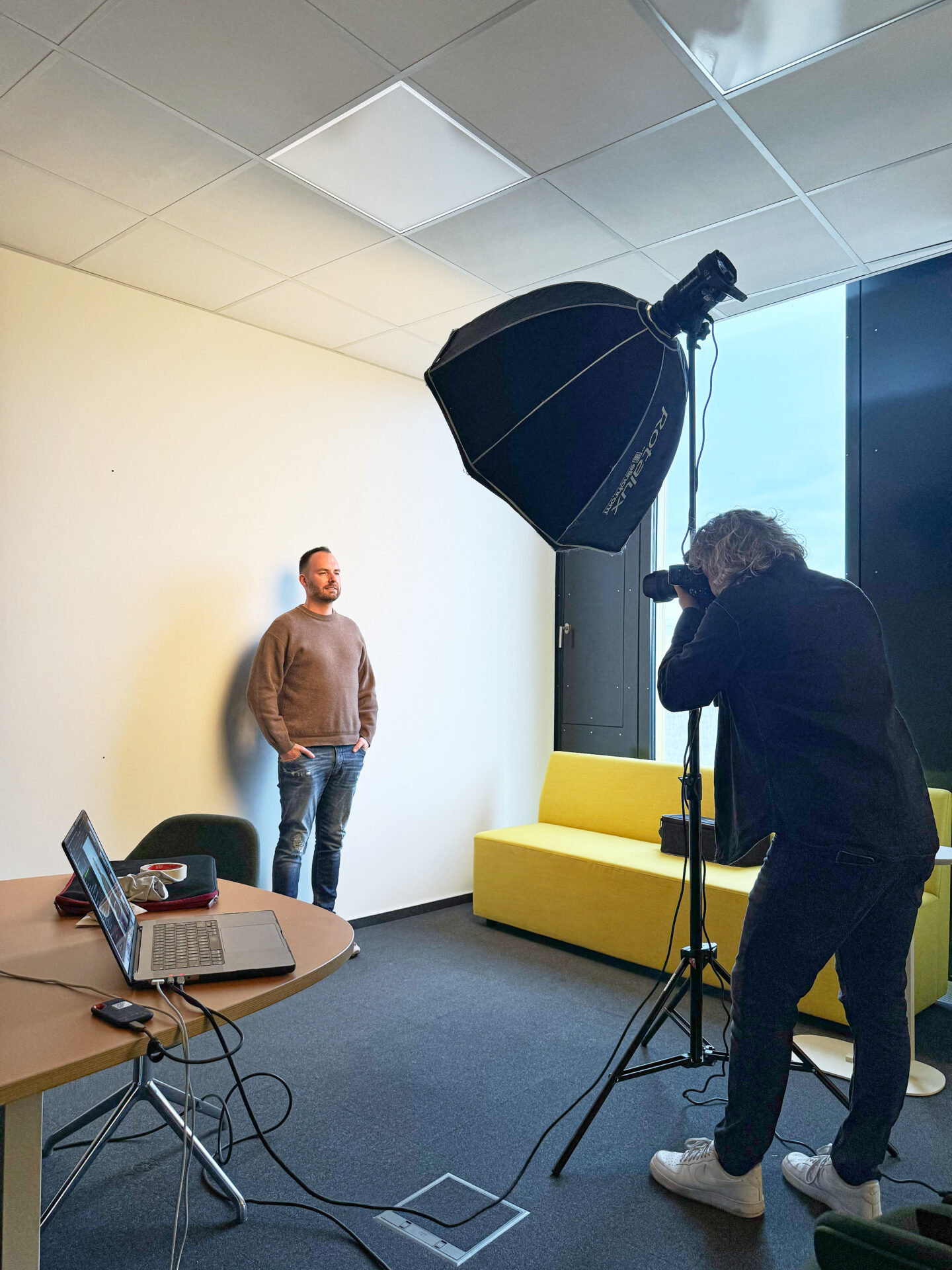 Behind the Scenes eines Portraitshootings für Optimerch in Dortmund