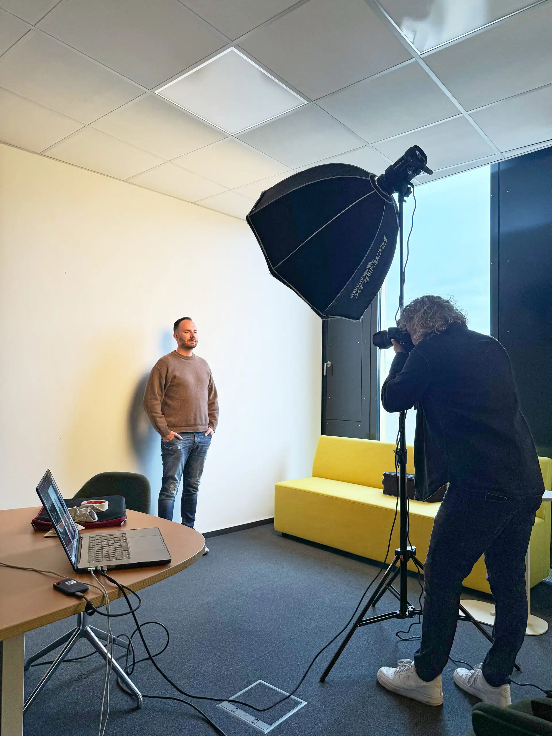 Behind the Scenes eines Portraitshootings für Optimerch in Dortmund